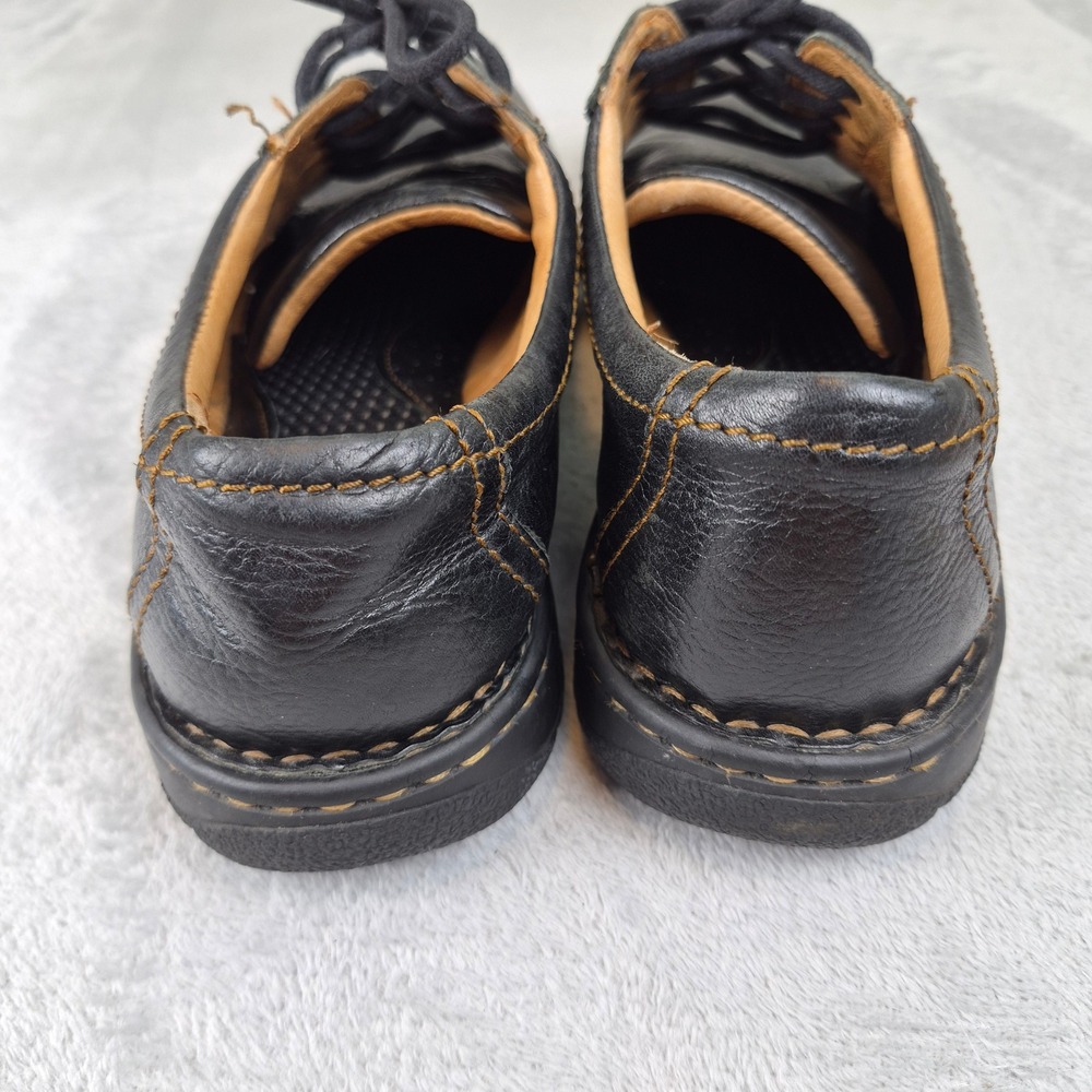 Born Mens H25803 Black Leather Oxford Lace Up Shoes Contrast Stitch Size 9.5 43 - Picture 11 of 14